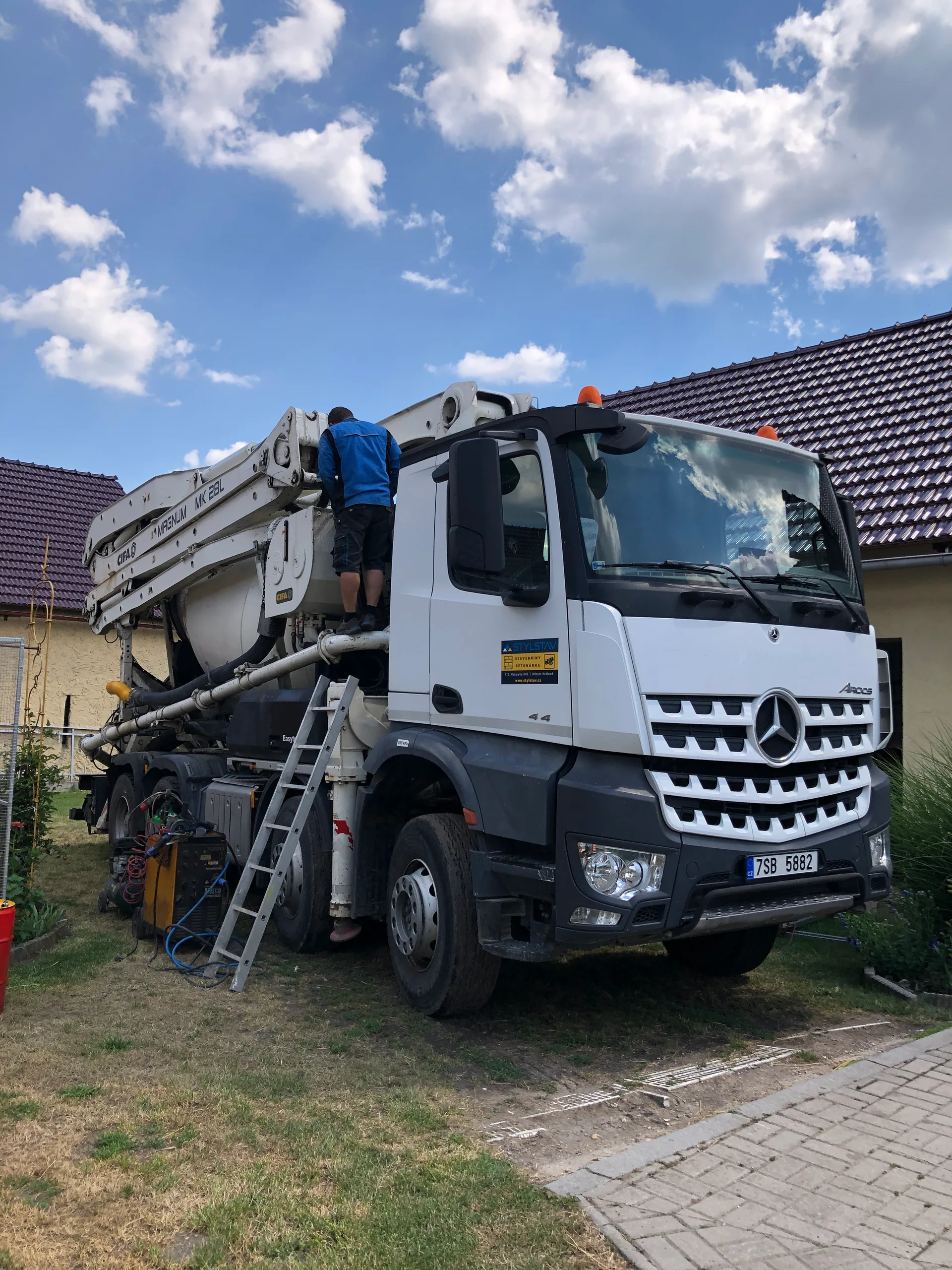 Oprava domíchávače s pumpou