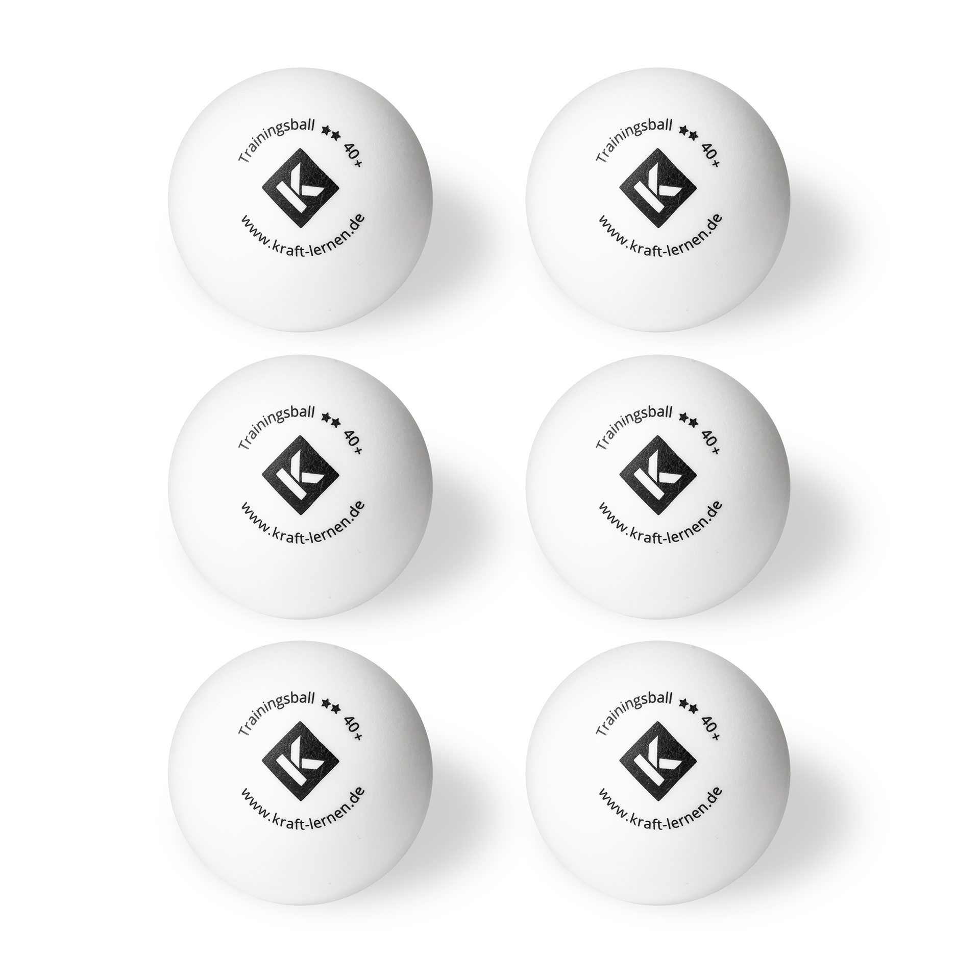 Tischtennisbälle, 6er Set