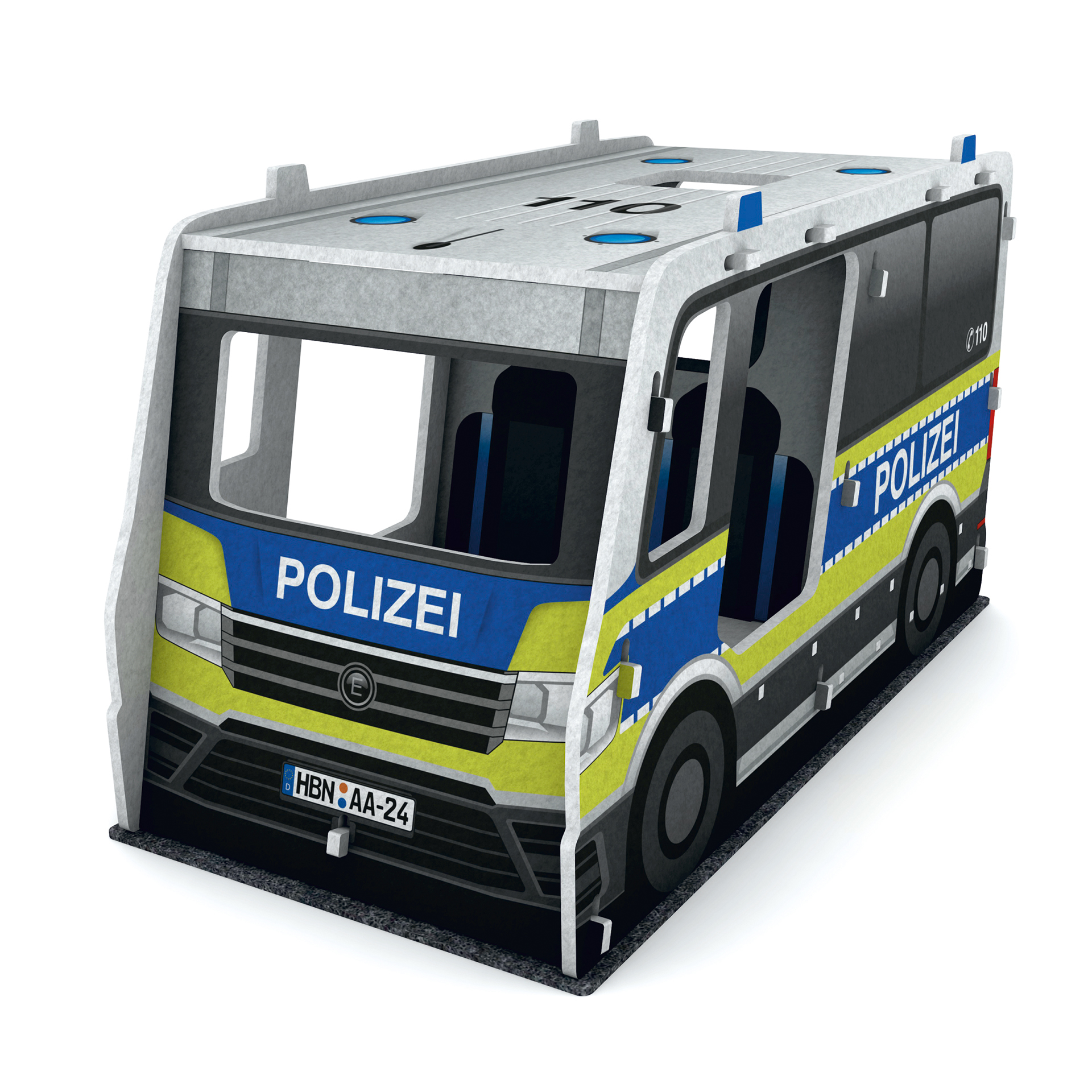 Designed Schallschutz Polizeiauto