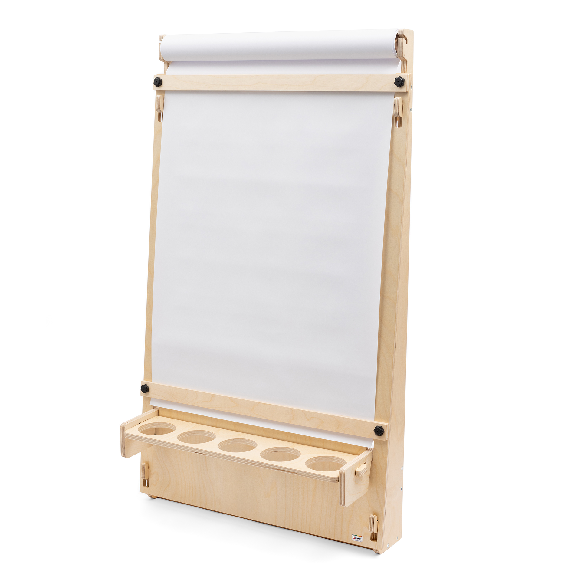 Wandstaffelei mit Papierhalter