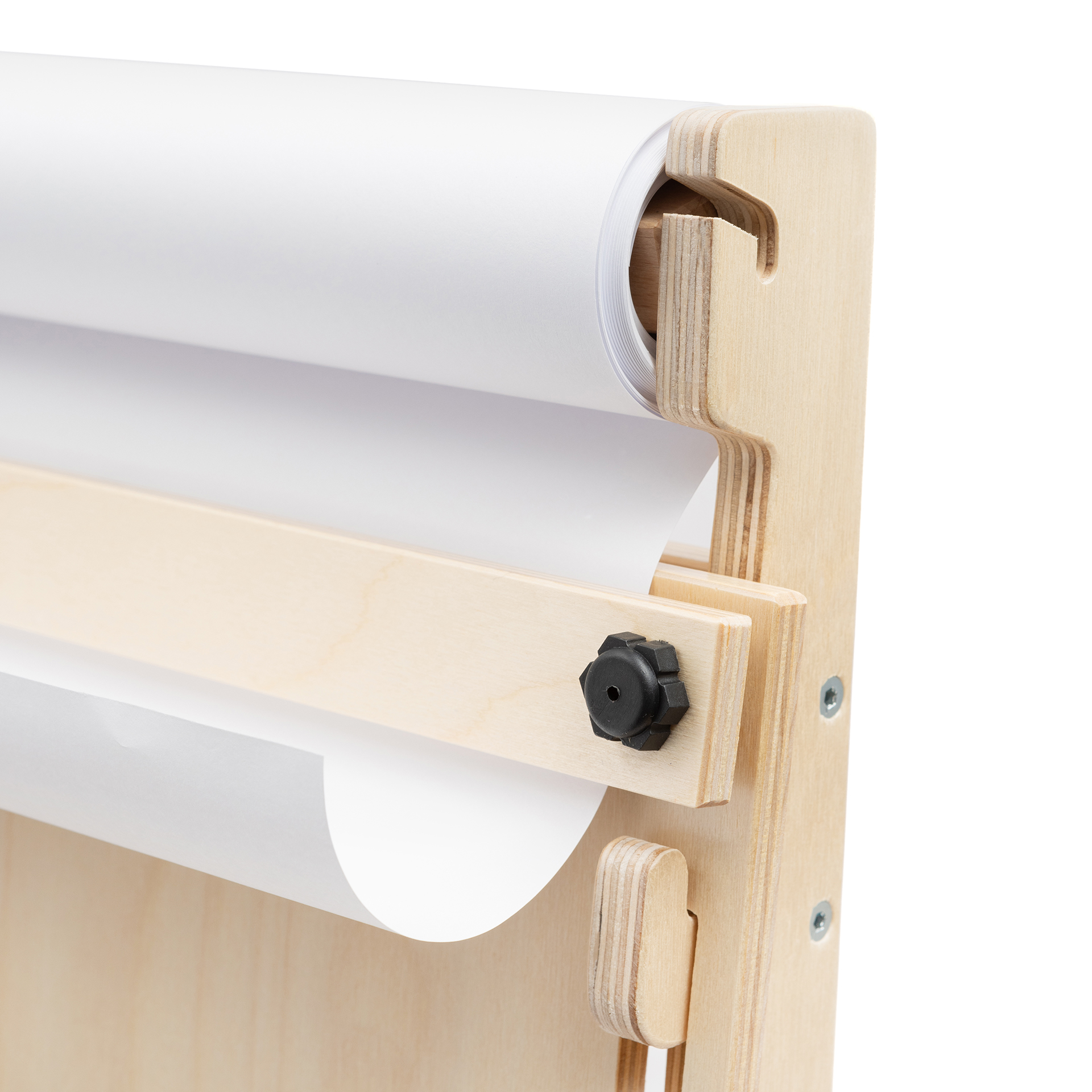 Wandstaffelei mit Papierhalter