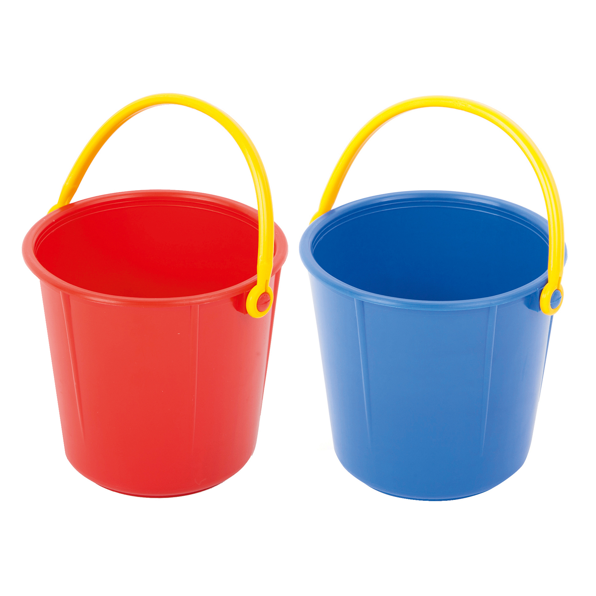 Eimer, 2er Set, 1x blau 1x rot