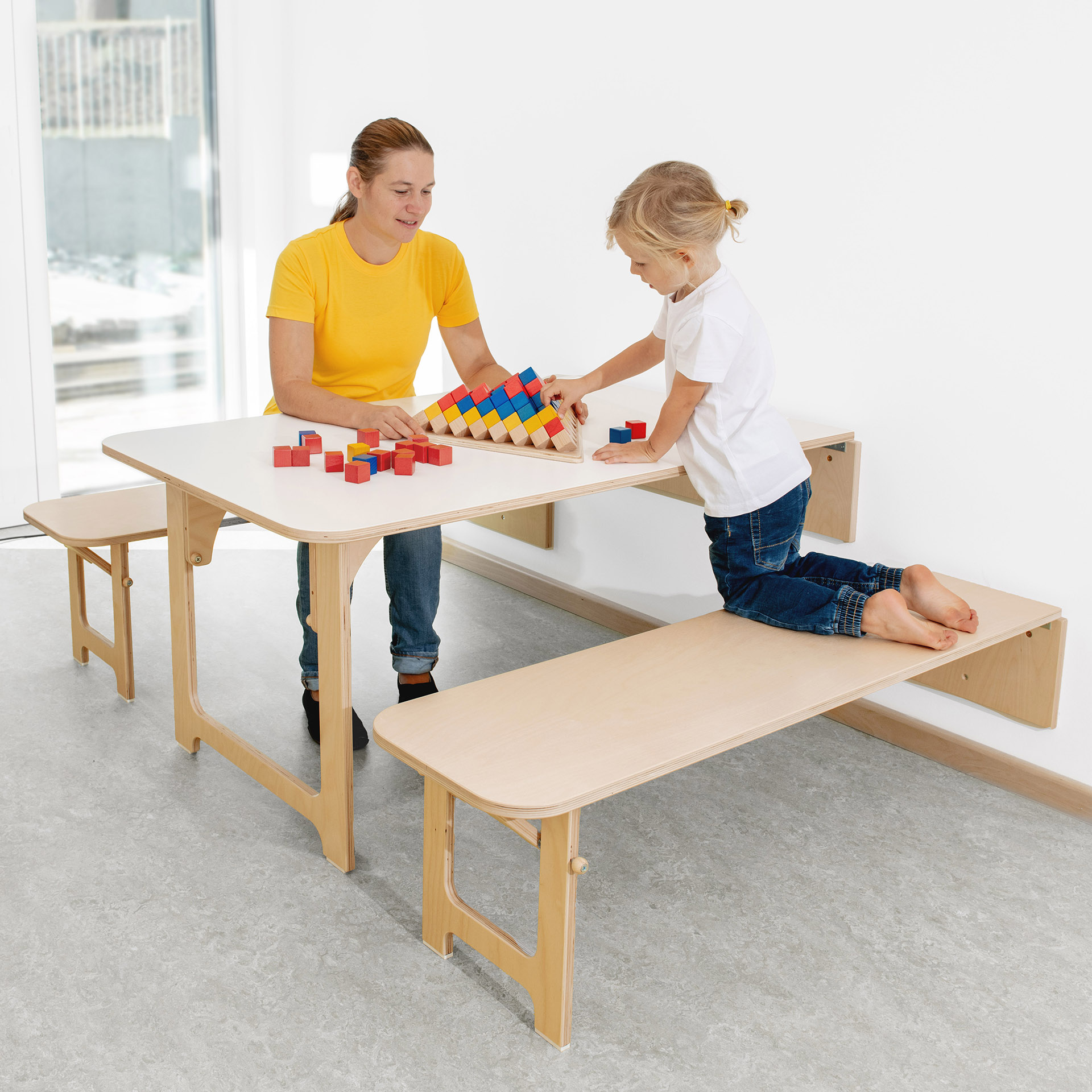 Wandklapptisch 80x120cm Tischhöhe 53cm