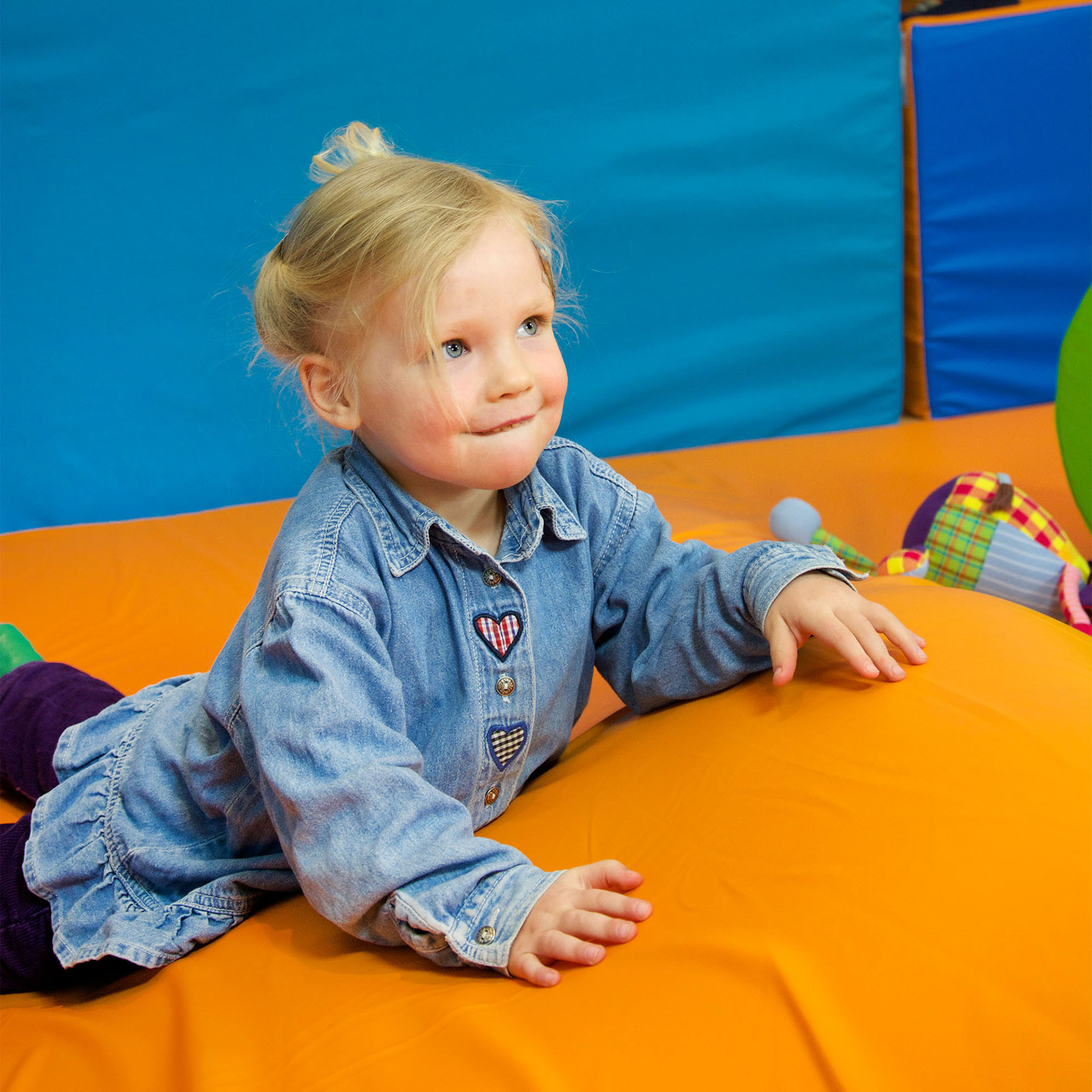 Erlebnismatte, orange, 200x200x3cm