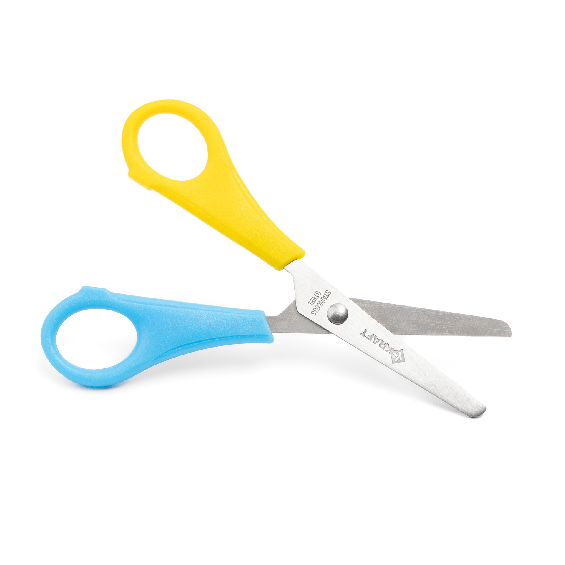 Bastelschere links rund