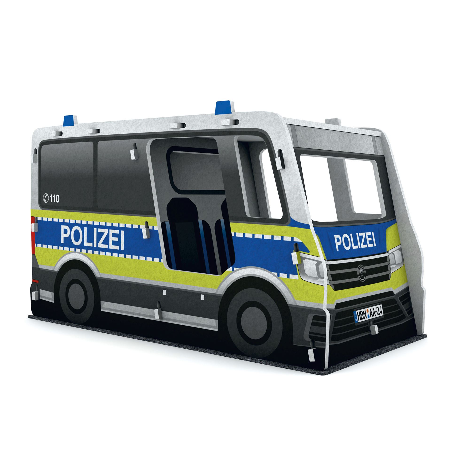Designed Schallschutz Polizeiauto