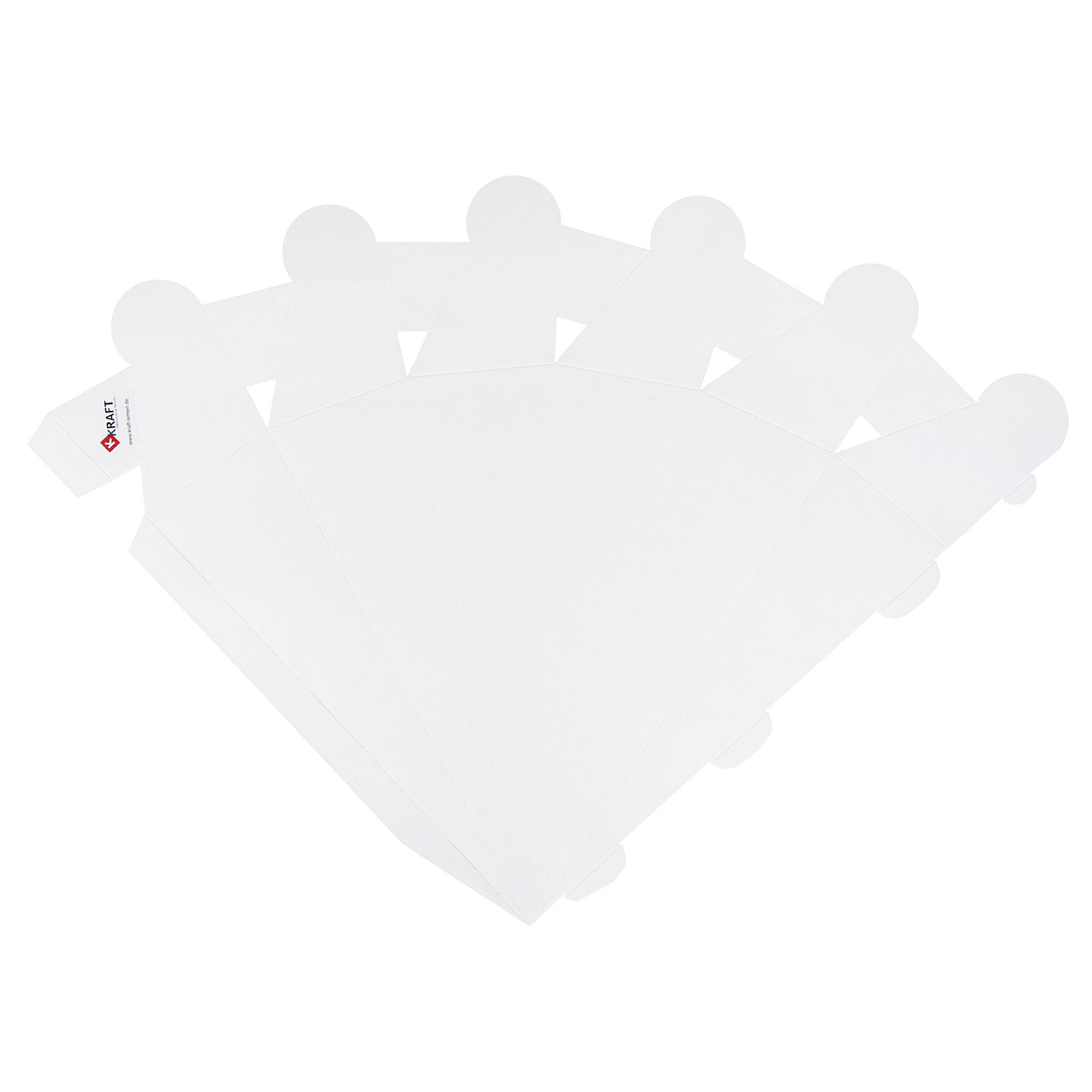 Schultüte blanko, 30 cm, Rosettenverschluss