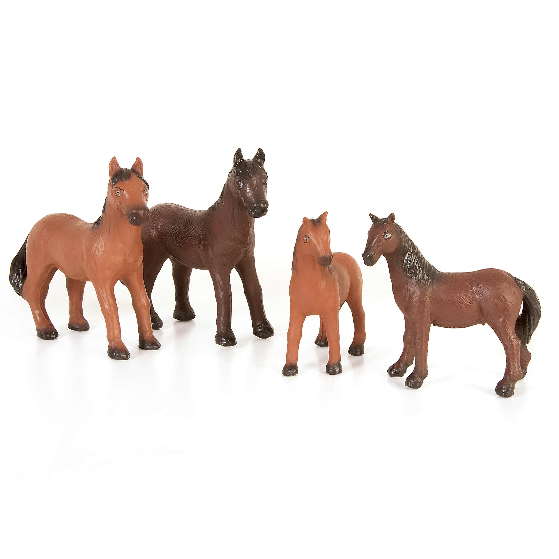 Bauernhoftiere, Pferd-Familie, 4-teilig