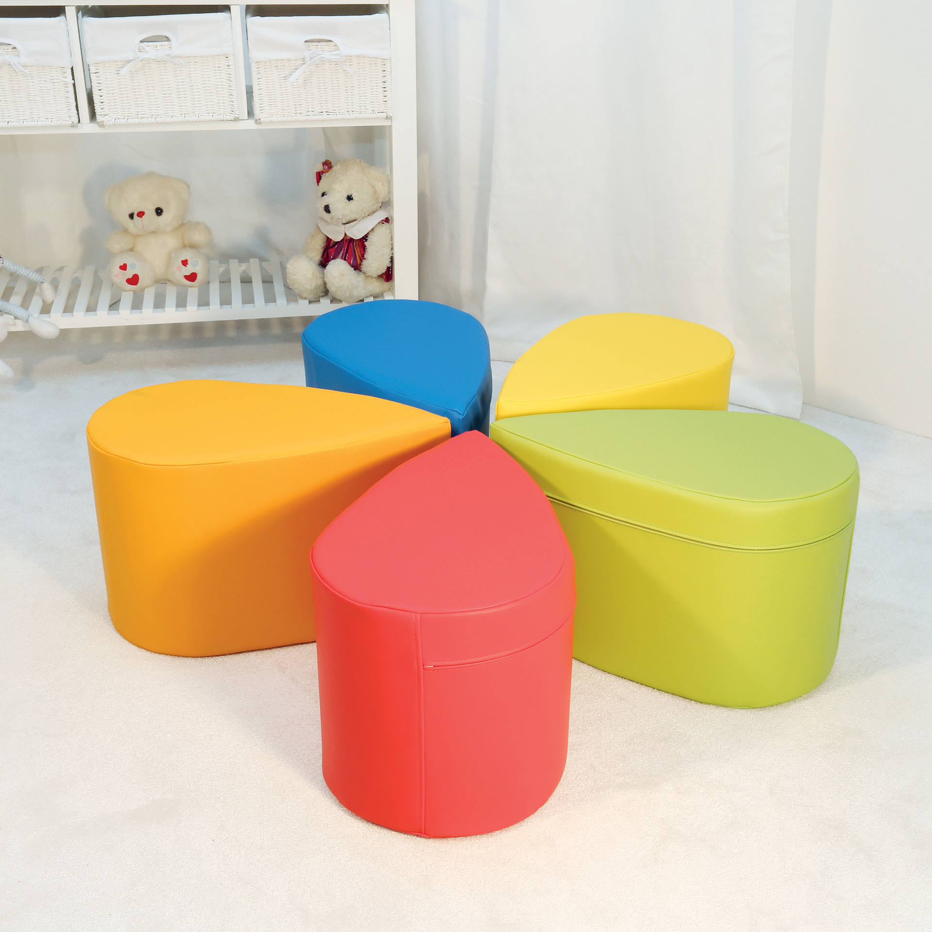 Blütenblätter bunt, 5er Set