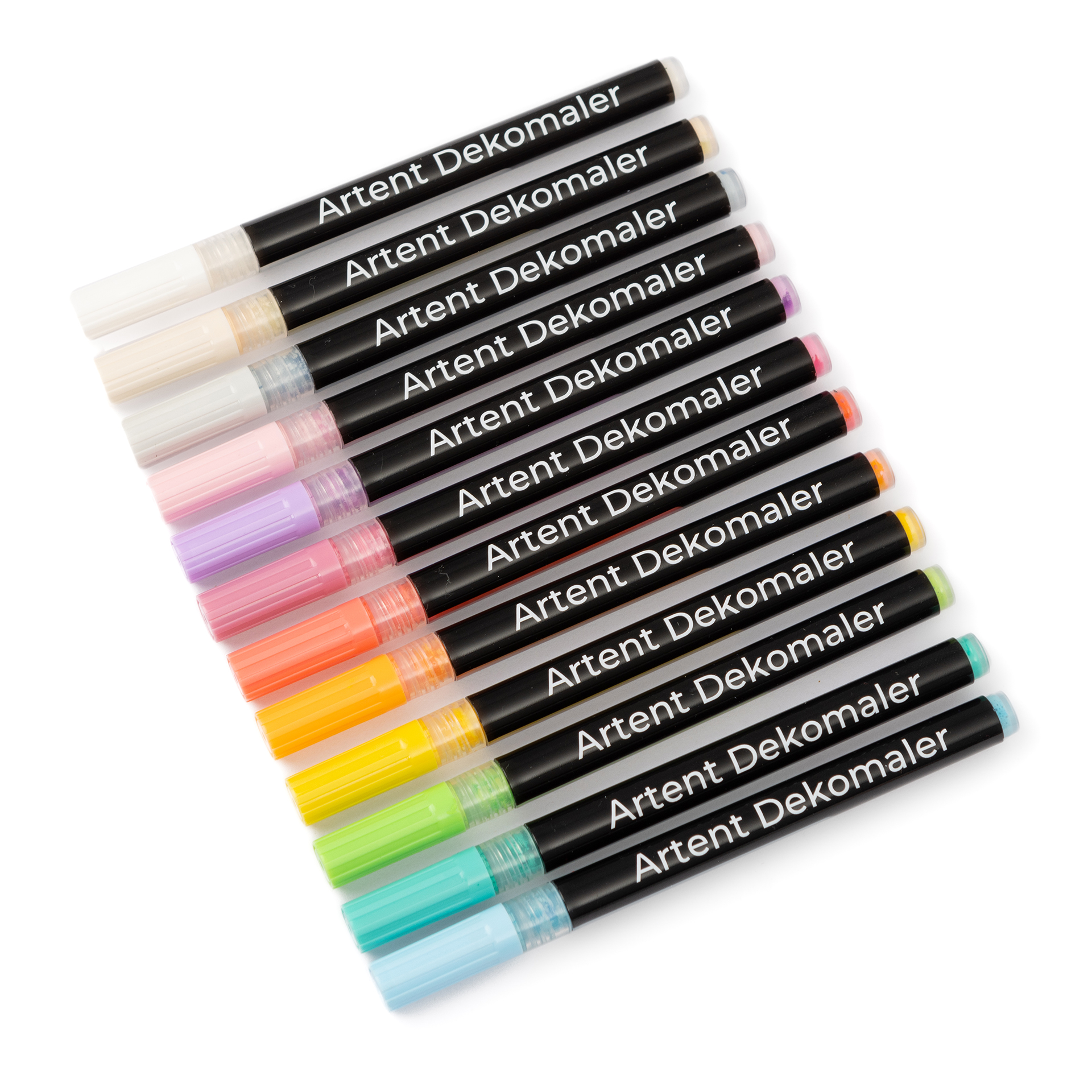 Artent Dekomaler, 12er Acrylstifte-Set, Pastell