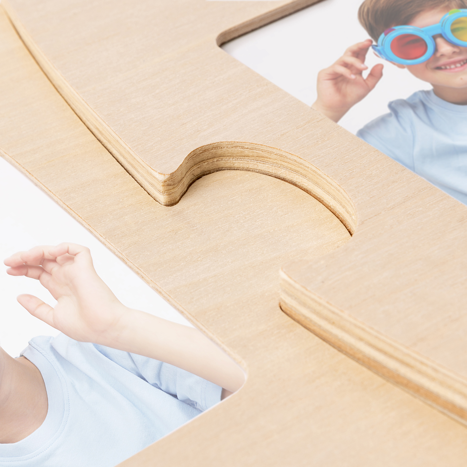 Holzbilderrahmen Puzzle-Optik