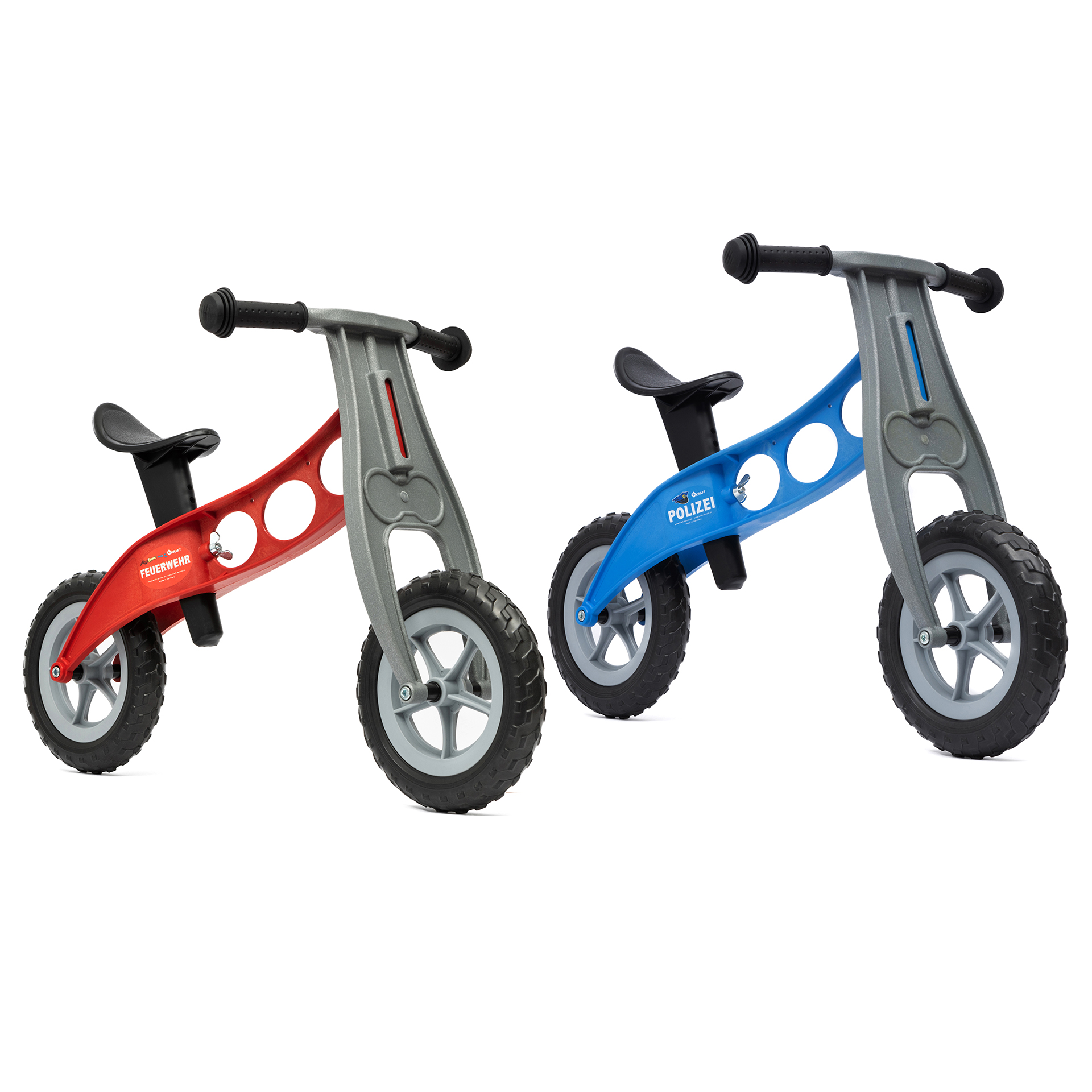 Laufrad Mini, Polizei und Feuerwehr, 2er Set
