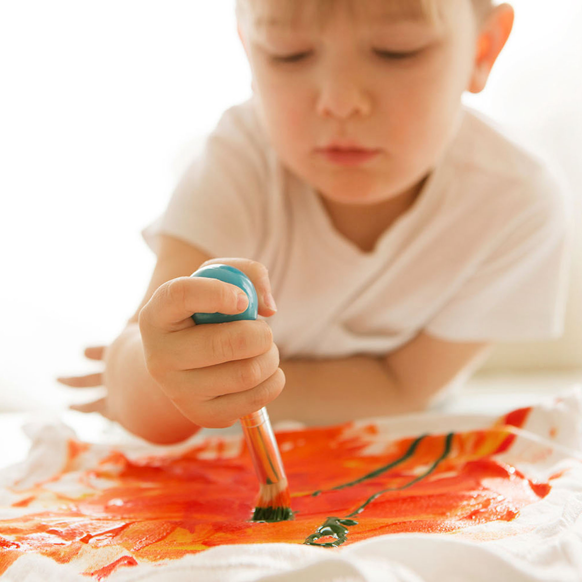 Kugelgriffpinsel, 4 Farben-Set