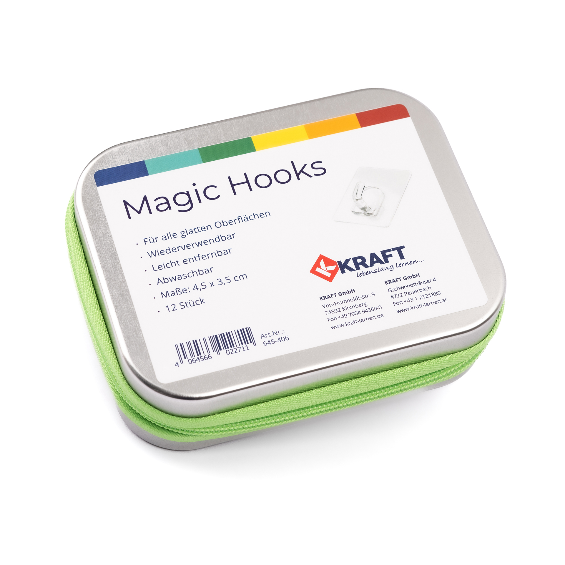 Magic Hooks, 12er Set, in Zipper-Box