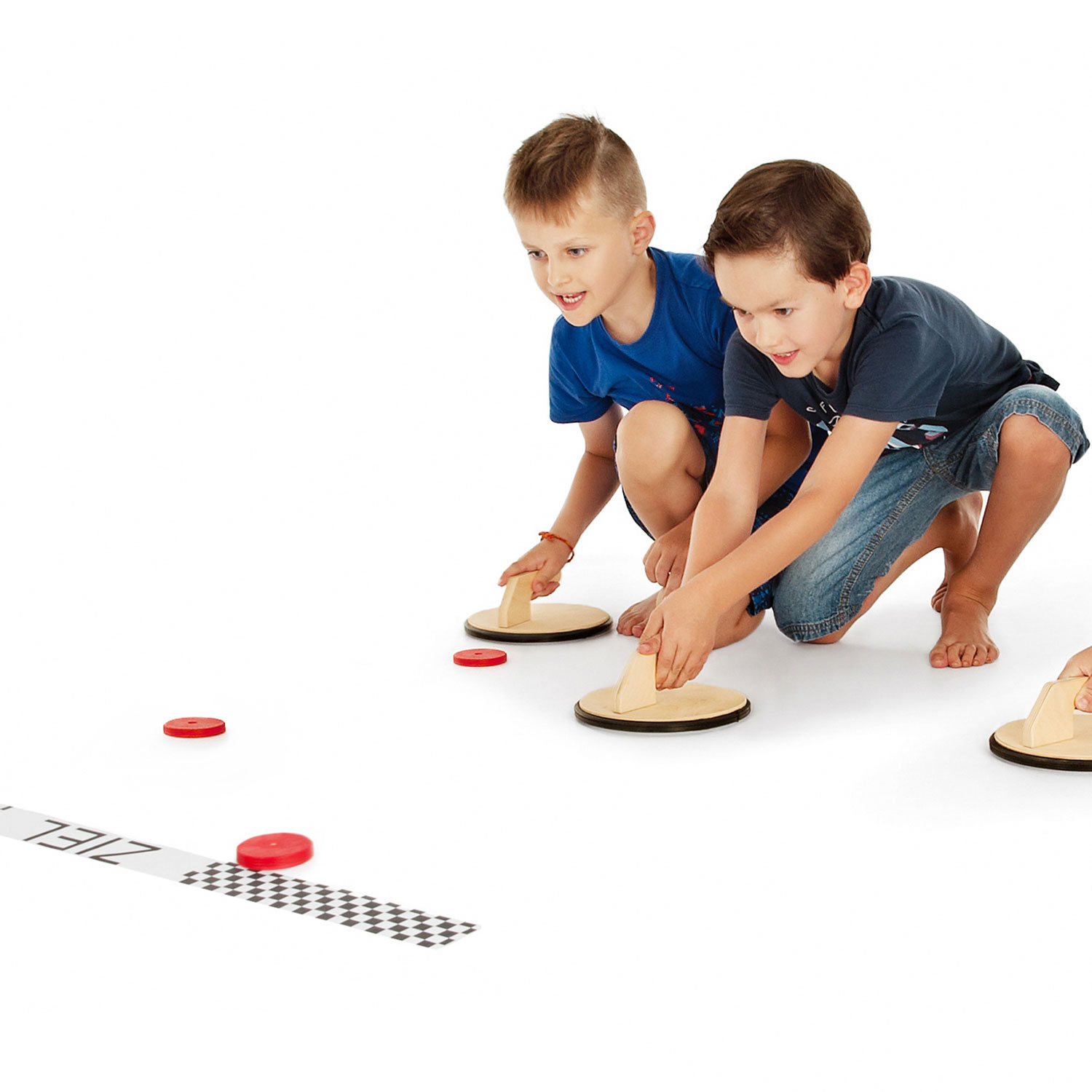 Curling Groß, 6er Set & 1 Puck