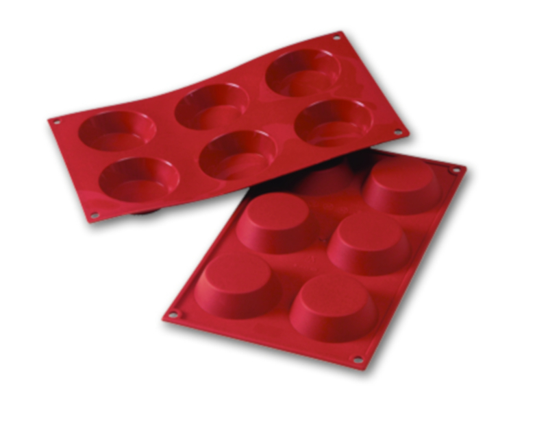 Silikonski pekač mini tortica 70x20mm 6 kom