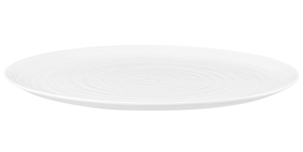 Plitvi krožnik 31 cm Terra bela