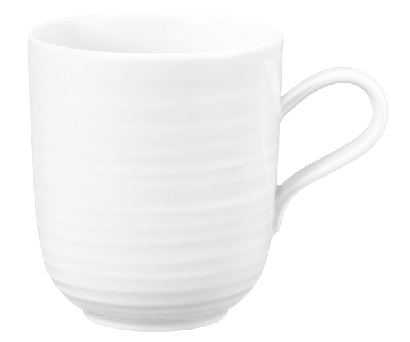 Vrček z ročajem 0,40 l Terra bela