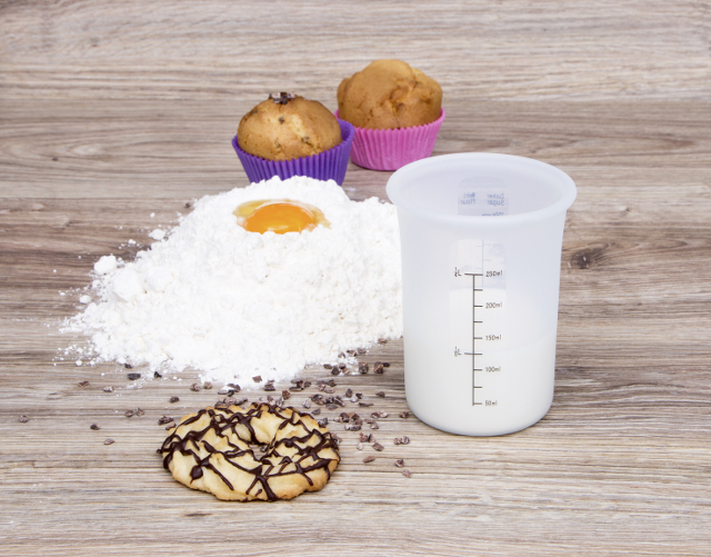 Merilna posoda silikon 0,25l fi-8cm viš.11cm