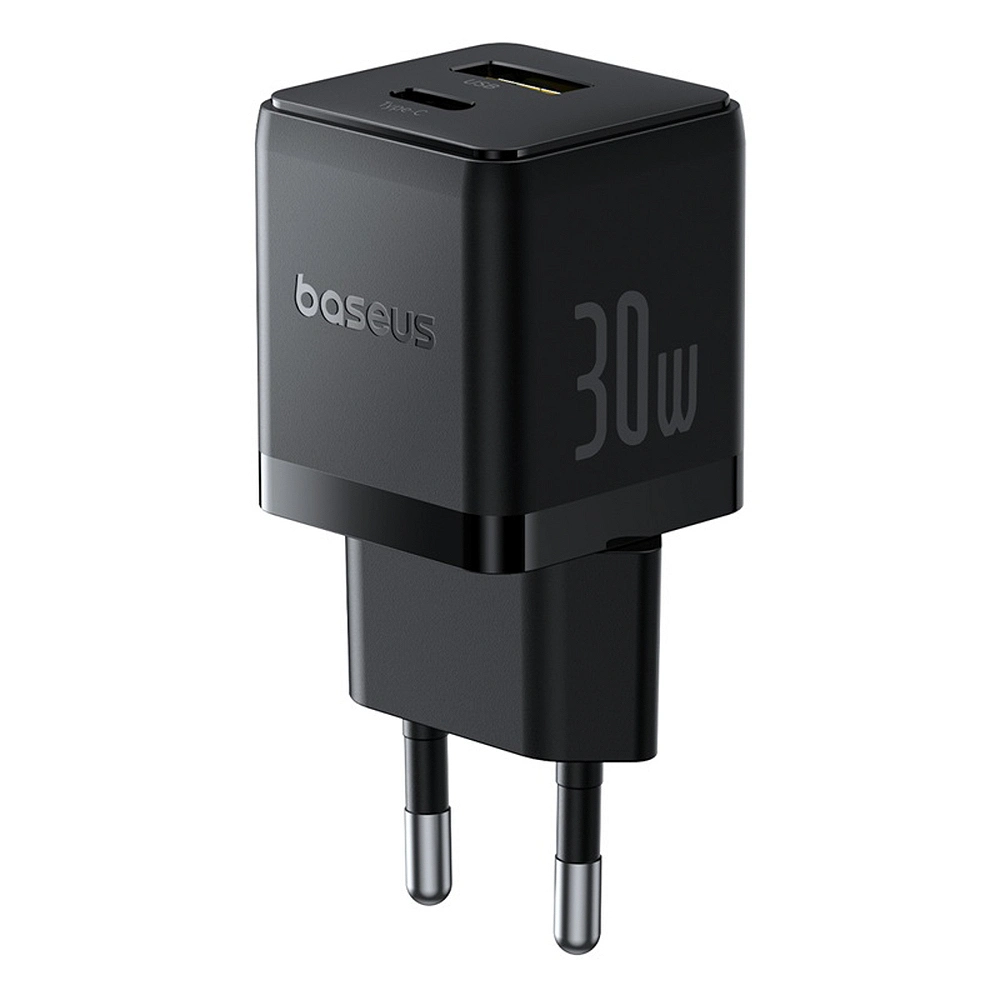 Baseus Φορτιστής Palm 30W USB-C / USB-A Wall Charger Black