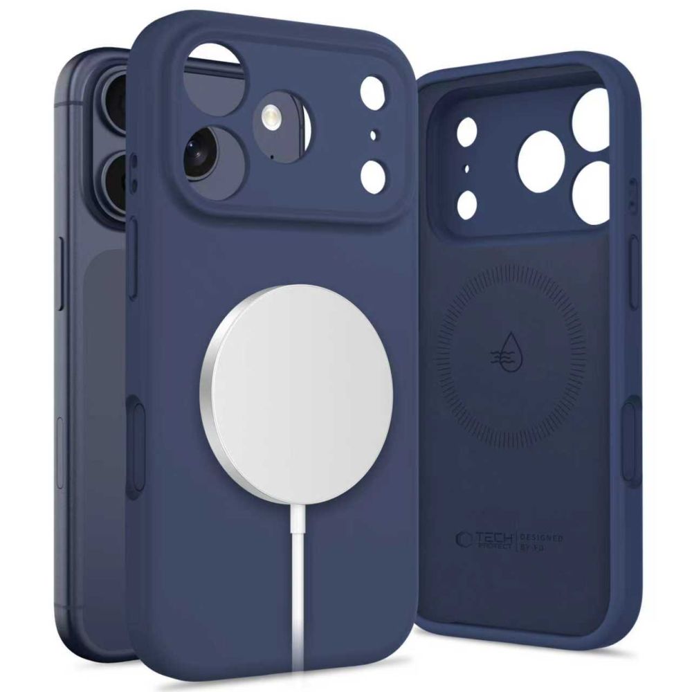 Tech-Protect Θήκη Silicone MagSafe iPhone 17 Pro Deep Blue