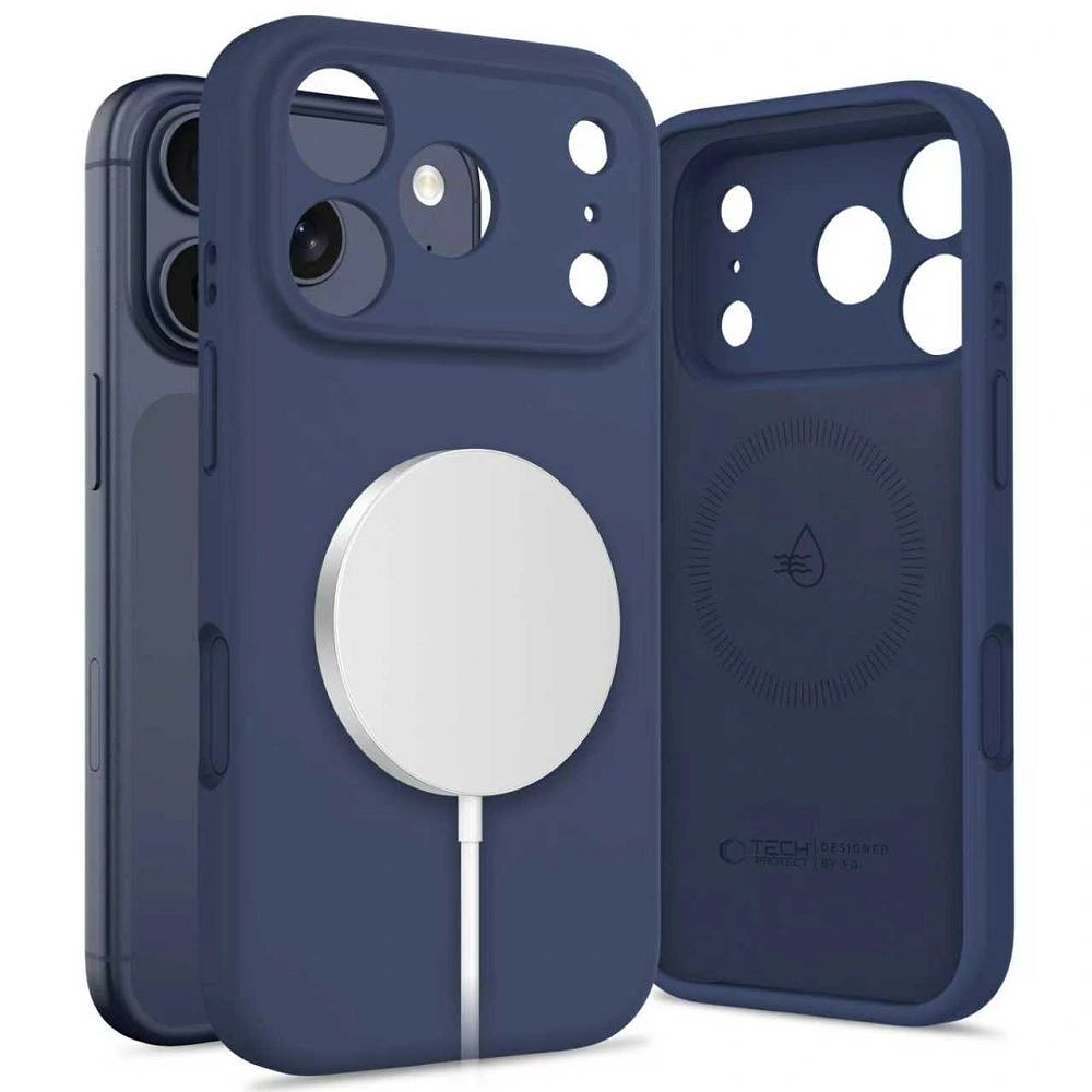 Tech-Protect Θήκη Silicone MagSafe iPhone 17 Pro Max Deep Blue