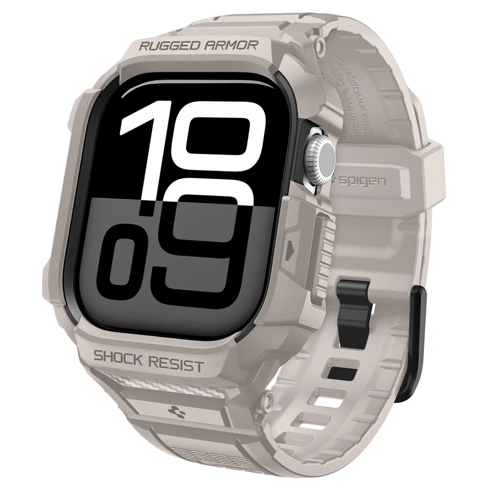 Spigen Θήκη – Λουράκι Rugged Armor Pro V2 Apple Watch 10 / 11 (42 mm) Dune Beige