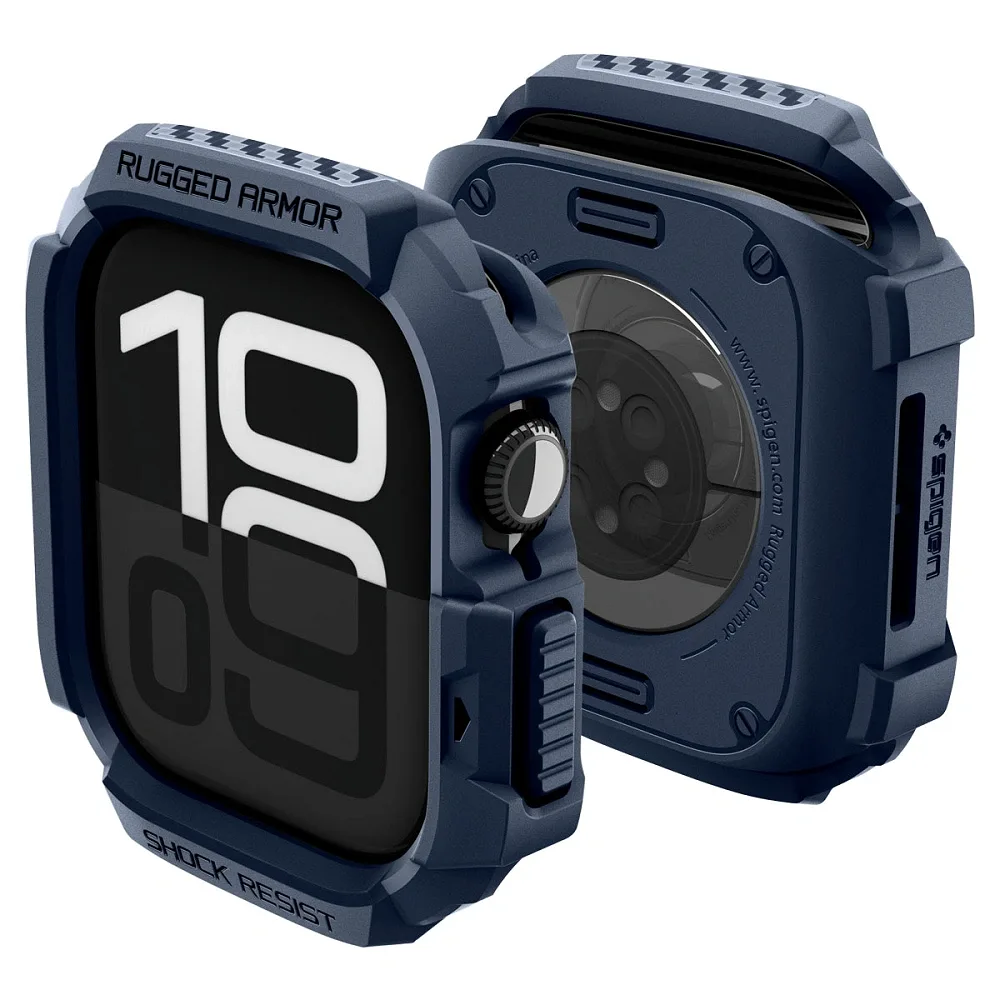 Spigen Θήκη Rugged Armor V2  Apple Watch 10 / 11 (42 mm) Navy Blue