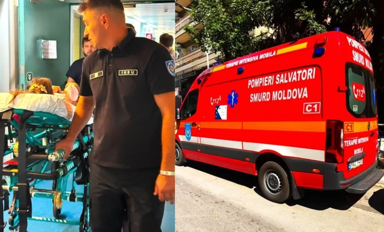 Fata care a supraviețuit în accidentul produs la 15 iulie, în Grecia, a fost adusă în R. Moldova cu un echipaj SMURD