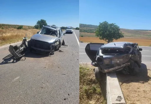 Un copil de trei ani a ajuns la spital în urma unui accident rutier de pe traseul R6 Chișinău-Orhei-Bălți