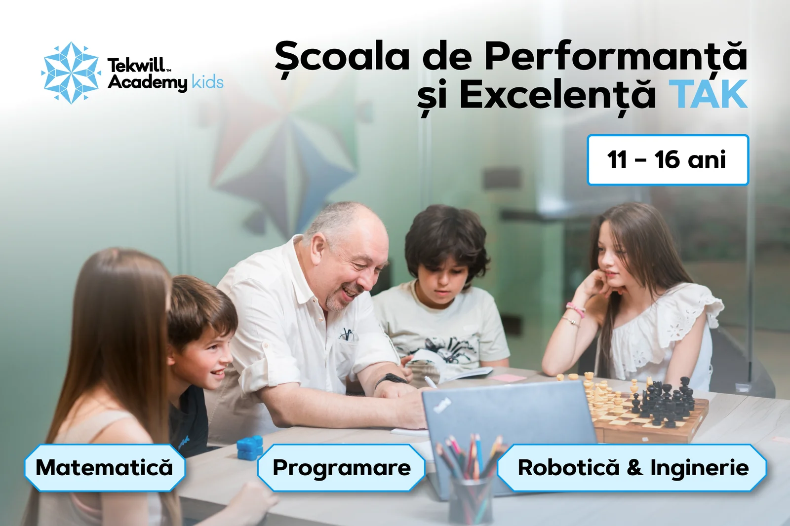 Tekwill Academy Kids lansează Școala de Performanță și Excelență TAK, pentru elevii care aspiră la performanță în STEM