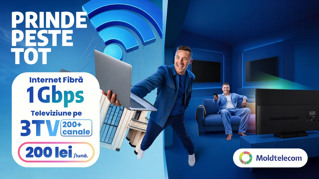 Back to School cu Moldtelecom: internet rapid, Wi-Fi și TV oriunde
