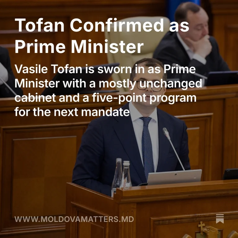 Tofan Confirmed as Prime Minister