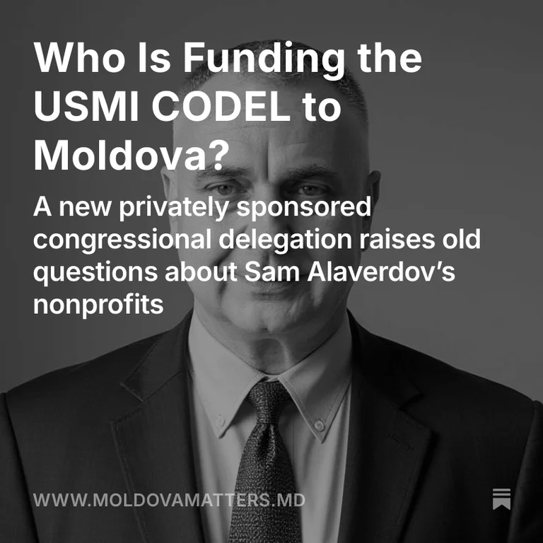 Who Is Funding the USMI CODEL to Moldova?