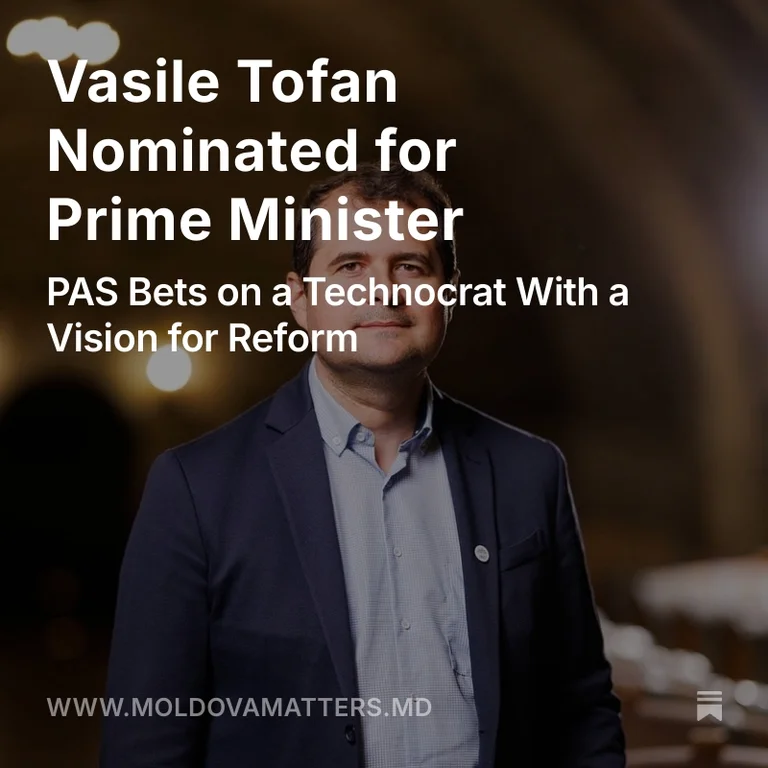 Vasile Tofan Nominated for Prime Minister