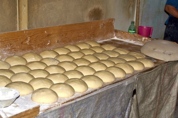 Bakkerij in Kazbegi, Georgië