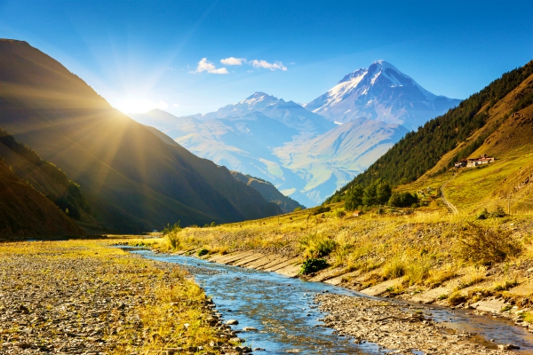 Sfeerbeeld uit Kazbegi, Georgië