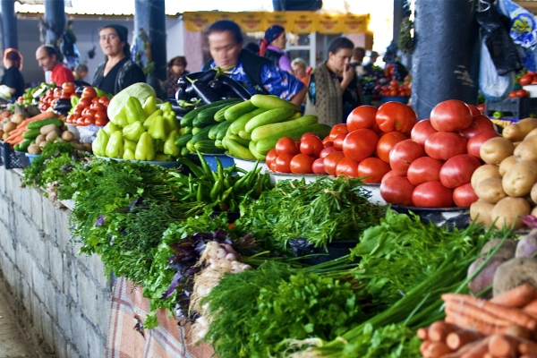Markt in Georgië, Armenië