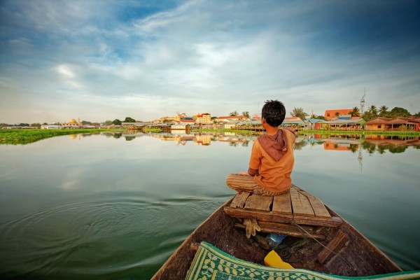 Sfeerbeeld uit Tonle Sap, Cambodja