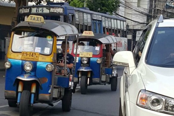 Straat in Bangkok, Thailand