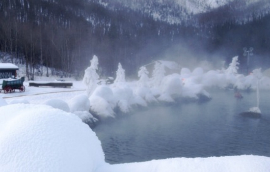 Chena hot springs in Fairbanks, Alaska