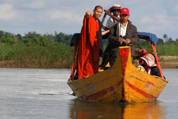 Chipat boot in Phnom Penh, Cambodja