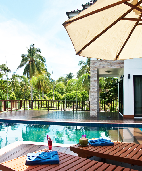 Zwembad Ko Racha zon zee in Thailand