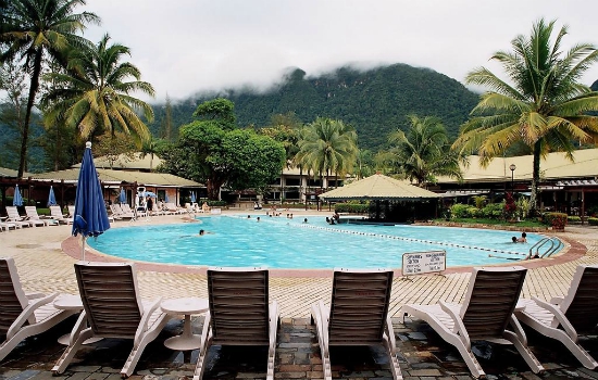 Resort in Damai beach, Borneo