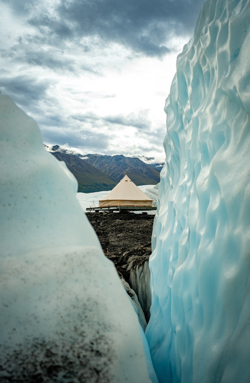 Glamping bij de Matanuska Glacier in Alaska
