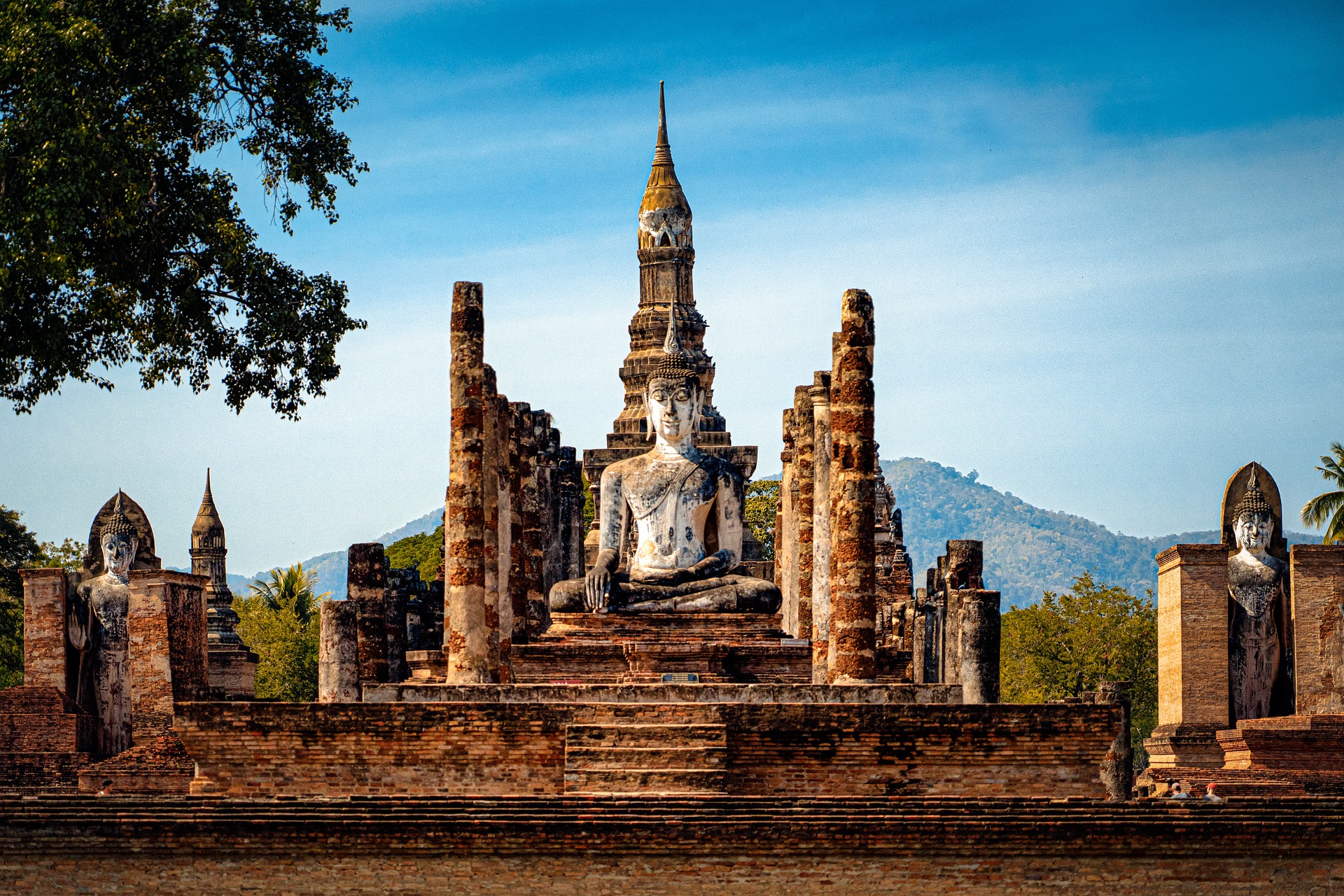 Gem tempels in Sukhothai, Thailand