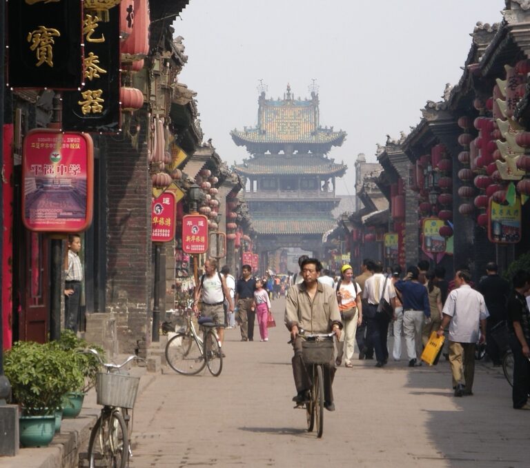 straatbeeld oude stad Pingyao