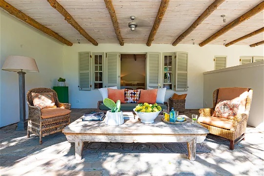 een comfortabele zithoek in een boetiek guesthouse in Zuid-Afrika