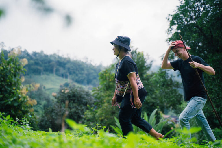 Walk in Karen, Thailand