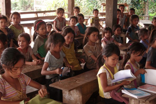 School studenten in Laos